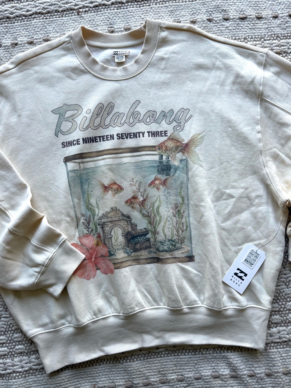 🔥🔥BILLABONG - UNRELEASED OVERSIZED SPRINGER KENDAL FLEECE SWEATSHIRT🔥🔥